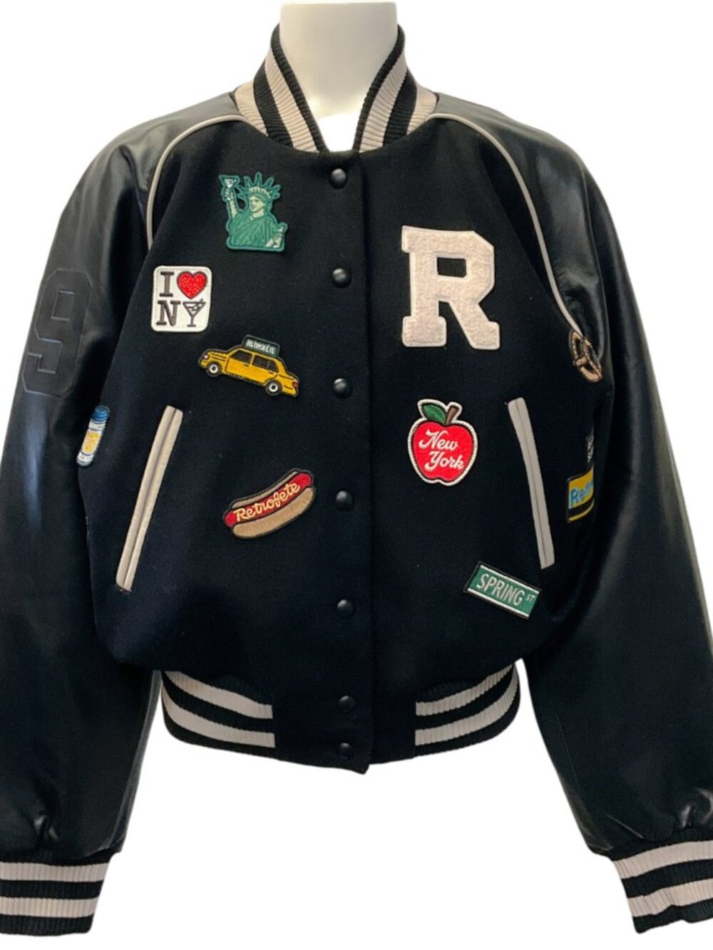 Retrofête New York Patch Varsity Jacket